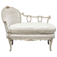 Vintage circa 1950 Louis XV Chaise Lounge