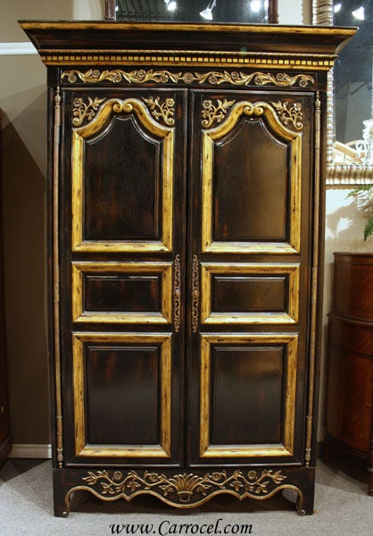 This listing is for an exquisite armoire made by one of the last great American furniture manufacturers, E.J. Victor out of North Carolina.  Each piece, including this fine armoire, undergoes a painstakingly meticulous manufacturing and finishing