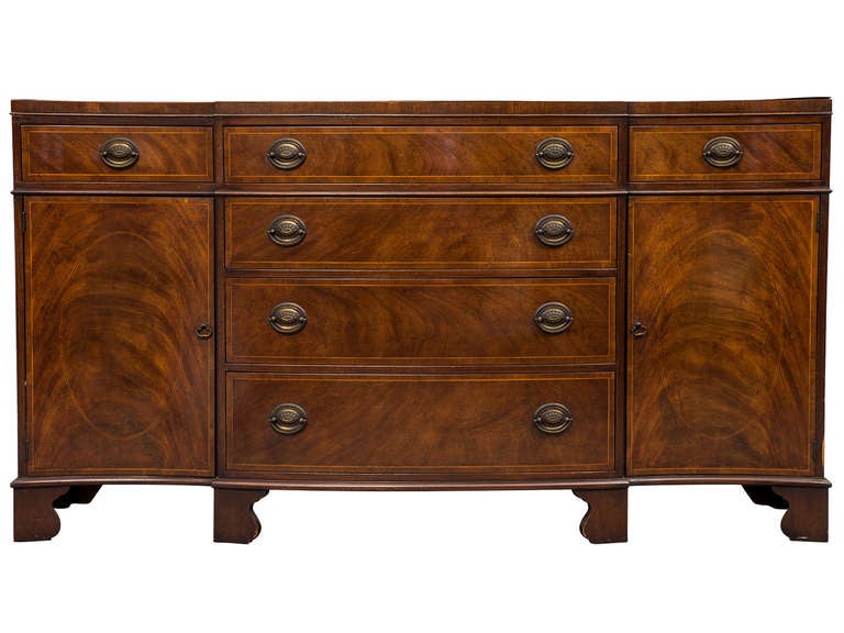 Antique Hepplewhite Mahogany FullLength Buffet Server by Baker at 1stdibs