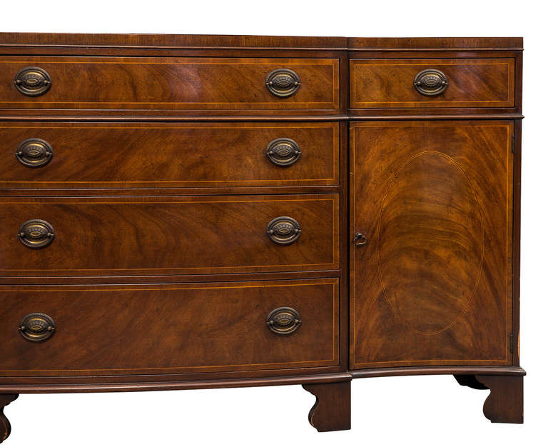 Antique Hepplewhite Mahogany FullLength Buffet Server by Baker at 1stdibs