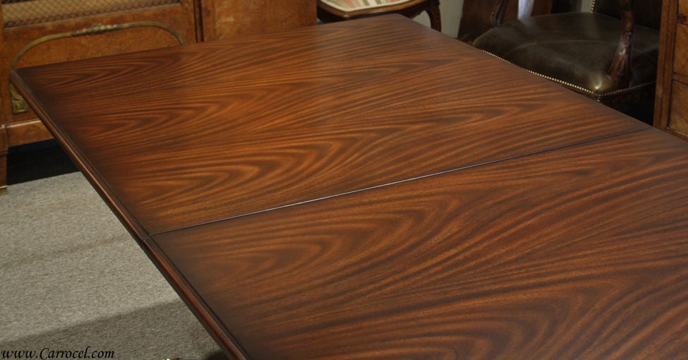 duncan phyfe mahogany dining table