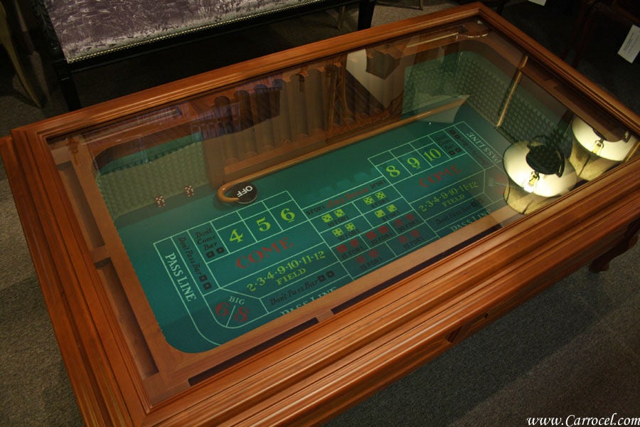 antique craps table