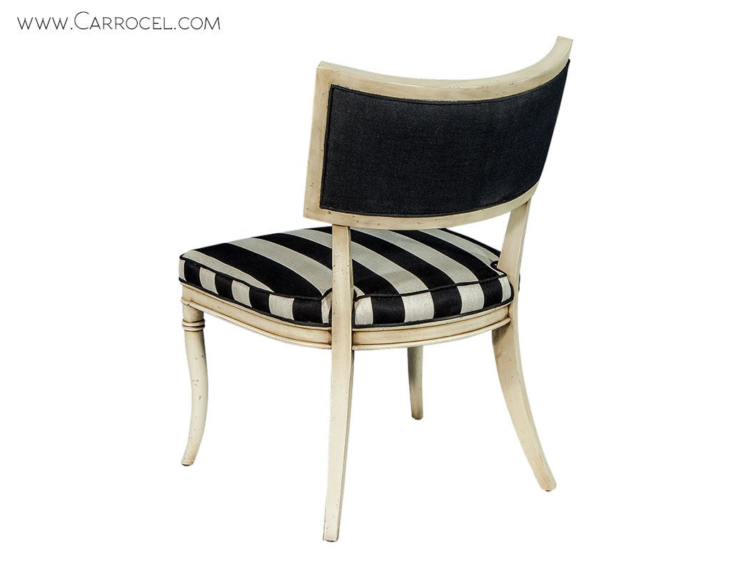 Canadian Distressed French Accent Chairs