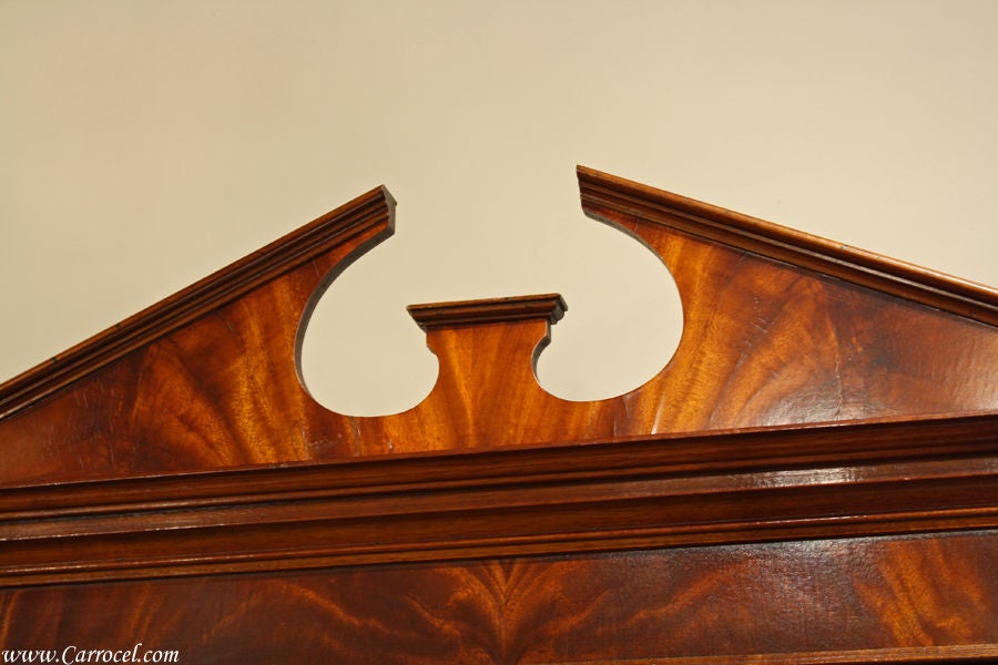 Antique Mahogany Federal Secretary Cabinet Bookcase 2