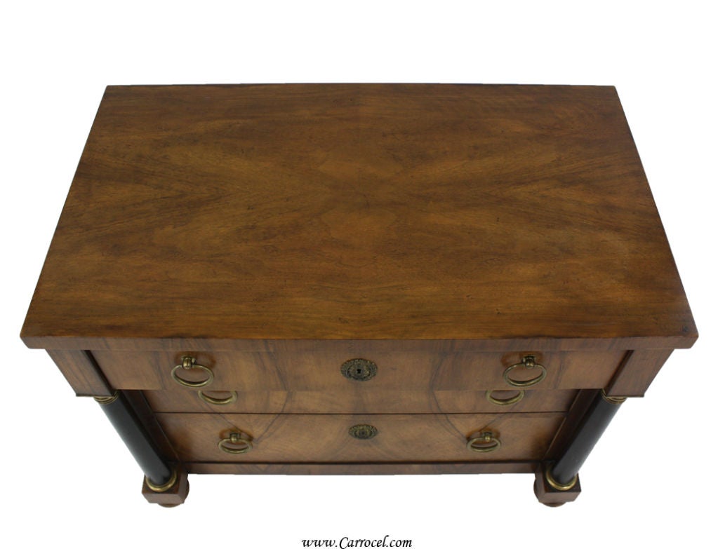 Empire Style Chest of Drawers Commode by Baker In Excellent Condition In North York, ON