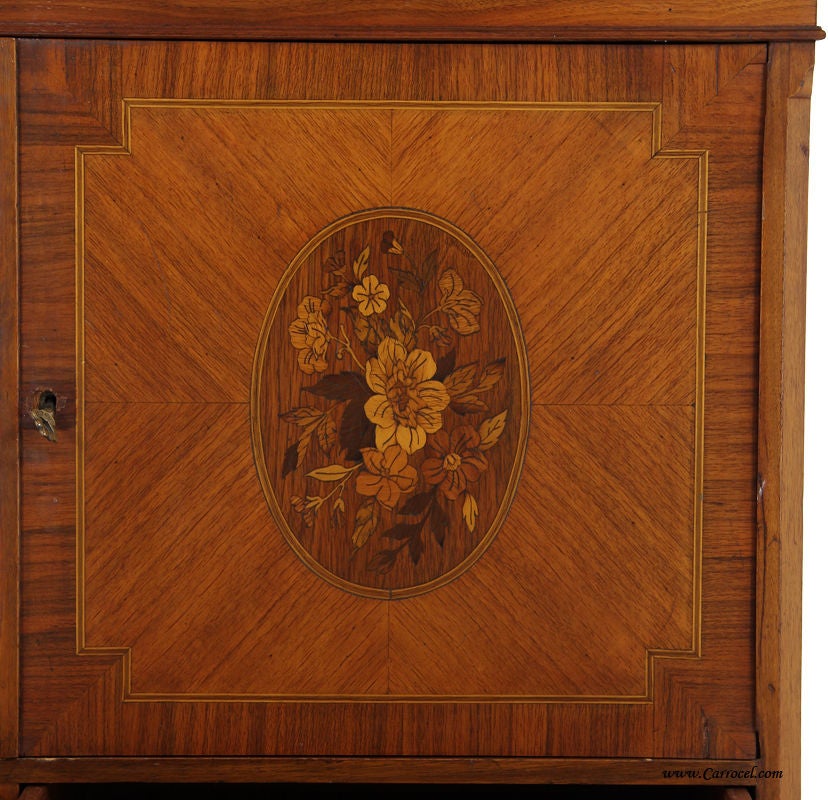 20th Century Antique Rosewood Adam Style Dresser Highboy Cabinet