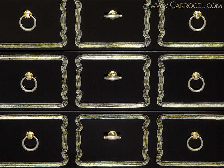 Dorothy Draper Style Chest Customized by Carrocel, 1960 In Excellent Condition In North York, ON