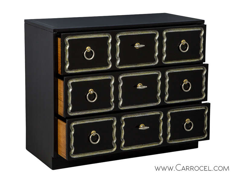 Mid-20th Century Dorothy Draper Style Chest Customized by Carrocel, 1960