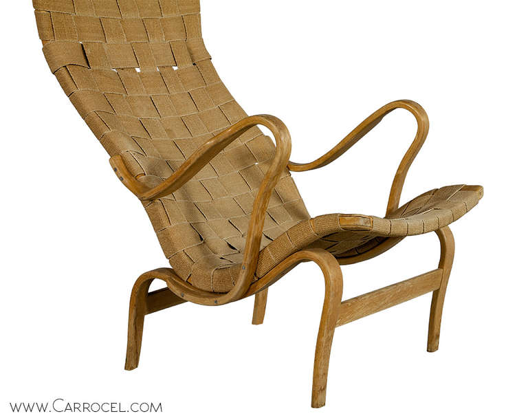 Mid-Century Modern Pernilla Lounge Chair by Bruno Mathsson