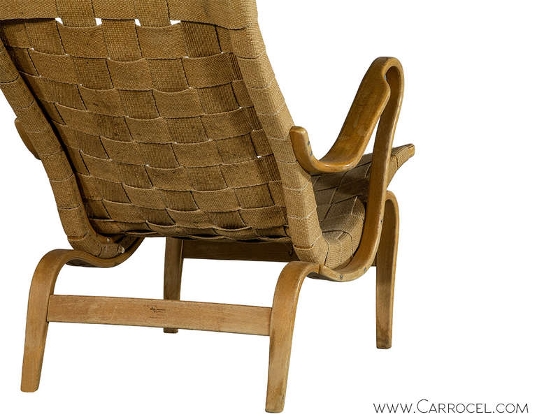 Mid-20th Century Pernilla Lounge Chair by Bruno Mathsson
