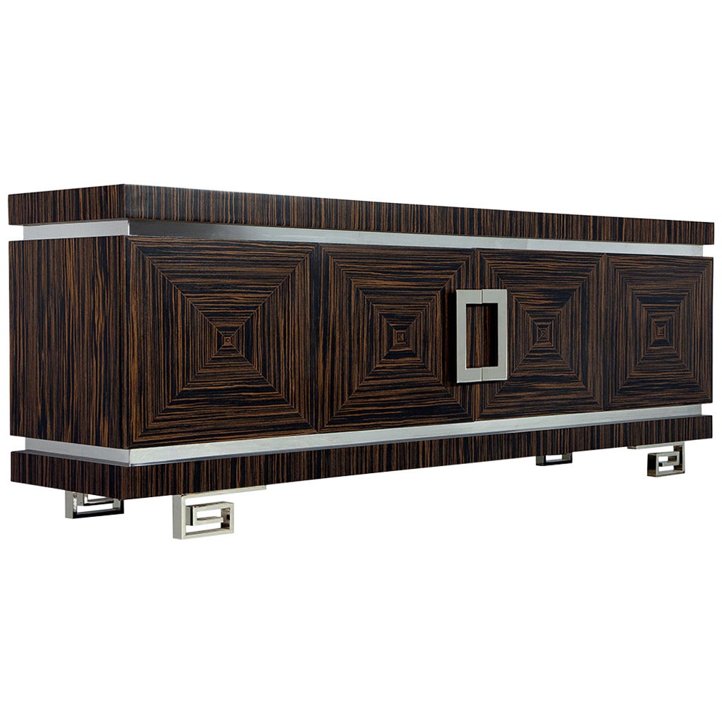 Carrocel Custom Macassar Greek Key Buffet