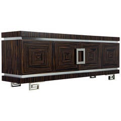 Carrocel Custom Macassar Greek Key Buffet 12