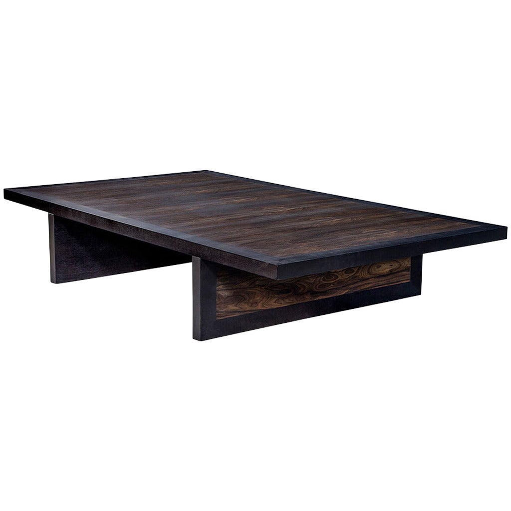 Custom Macassar Oversized Coffee Table