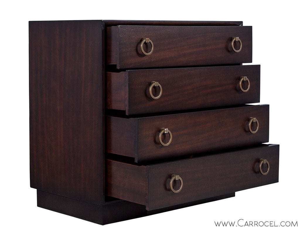 modern mahogany chest of drawers