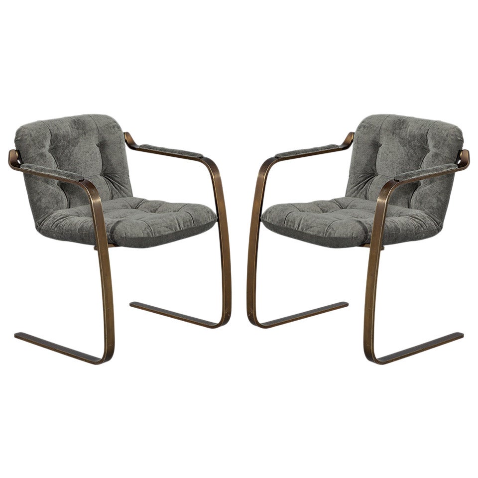 Pair of Cantilever Lounge Chairs
