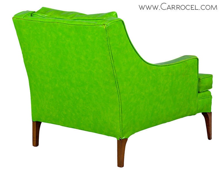 Green Vintage 1960s Lounge Chair In Excellent Condition In North York, ON