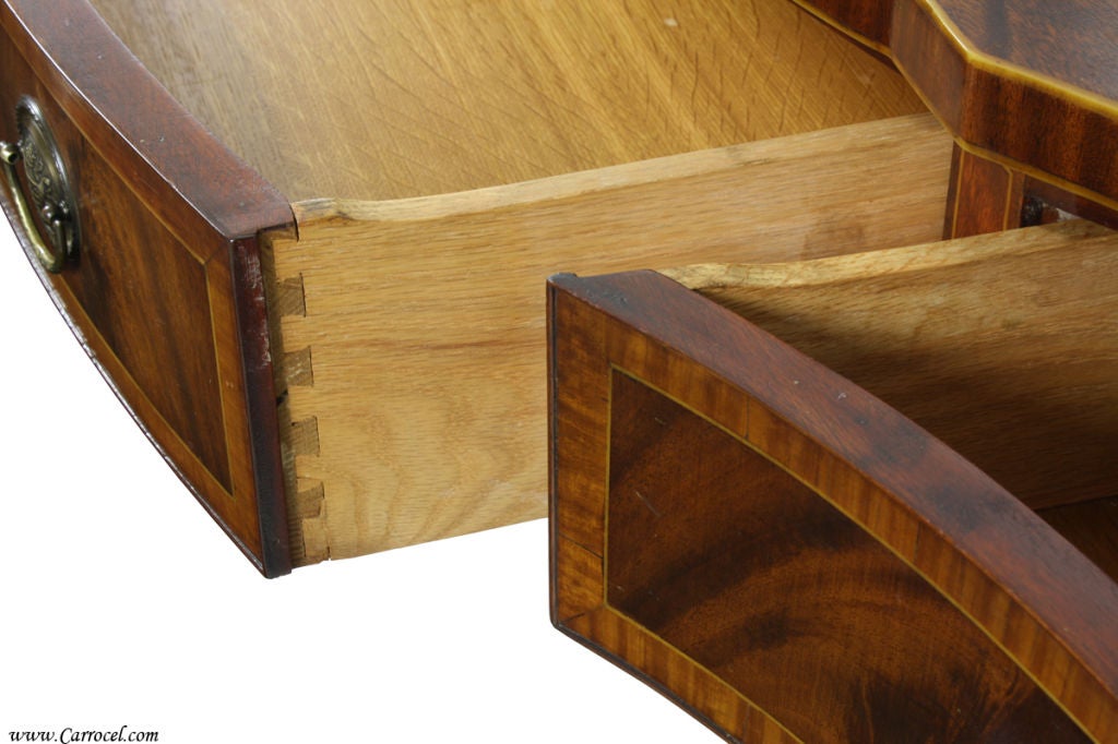 Antique American Federal Flamed Mahogany Sideboard Buffet