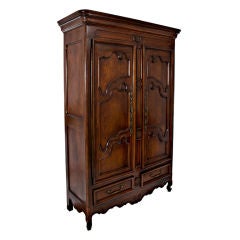 American Ash French Armoire Cabinet by Baker