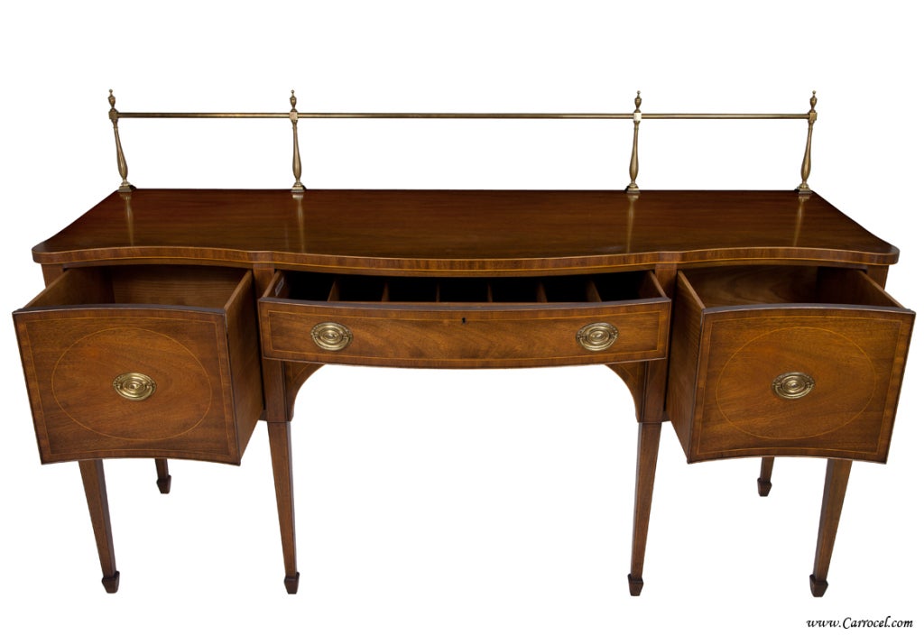 Antique Mahogany American Kittinger Sideboard Buffet Hepplewhite at 1stDibs