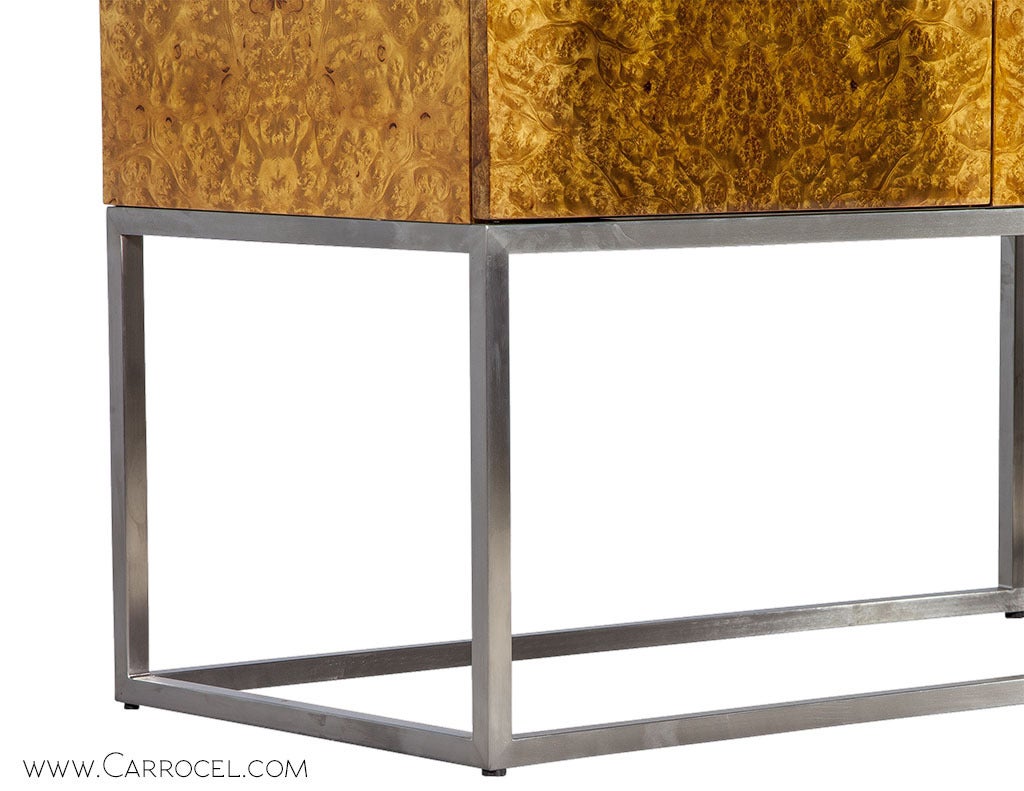 Golden Madrone Modern Sideboard 1