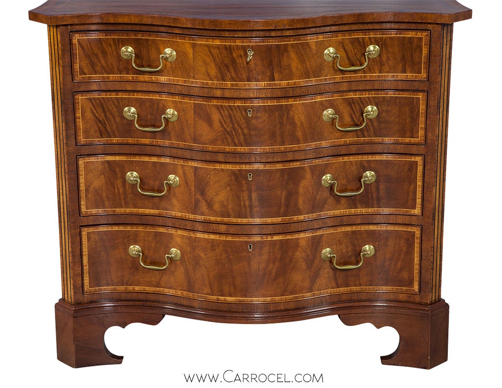 Georgian Pair of Baker Collector's Edition Chest of Drawers