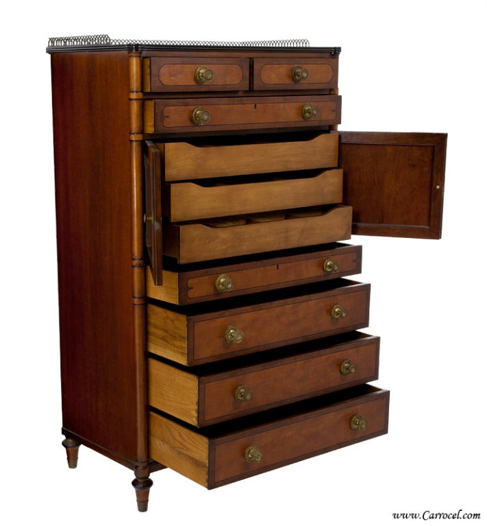 antique mahogany highboy dresser