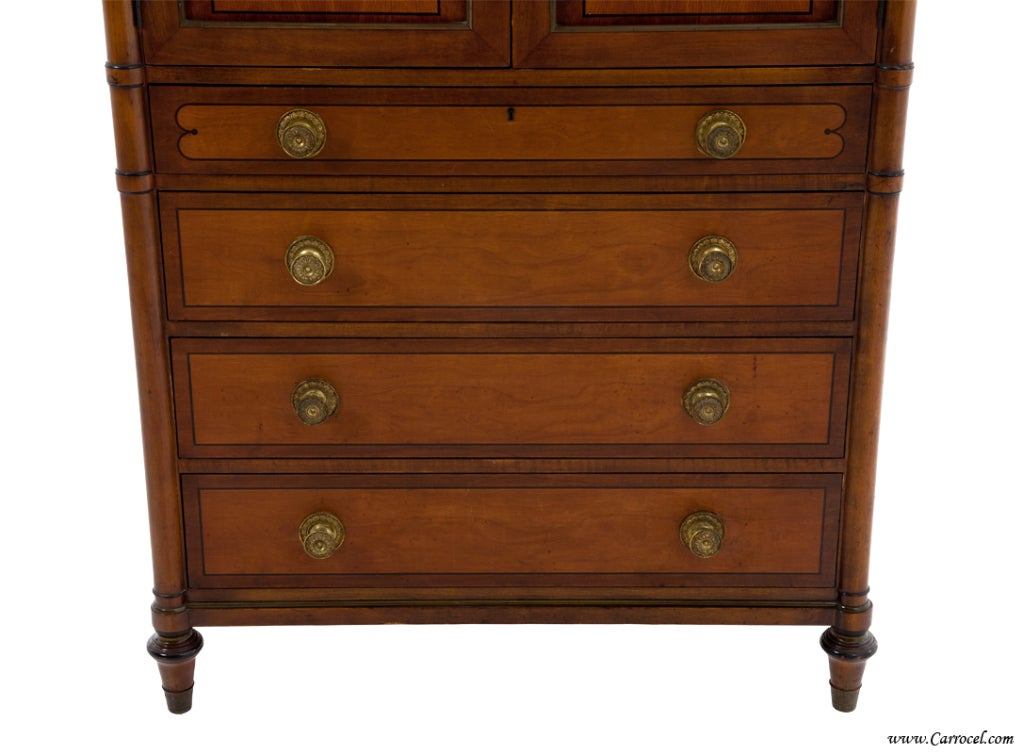 American Antique Kittinger Mahogany Bedroom Chest Highboy Dresser