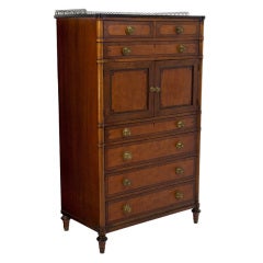 Antique Kittinger Mahogany Bedroom Chest Highboy Dresser
