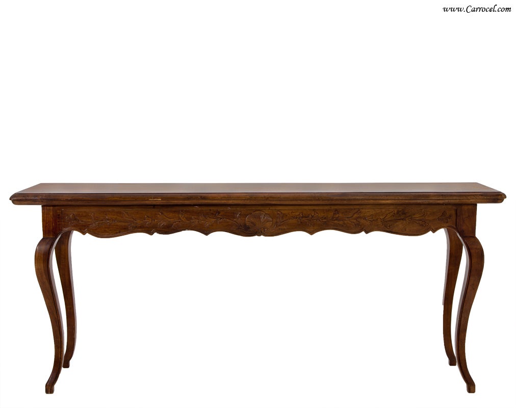 Ant. French Country  Maple Hallway Console Table - Made in Italy
