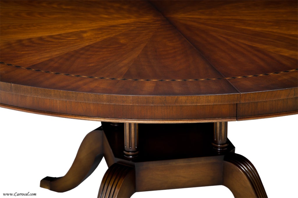 round cherry wood table