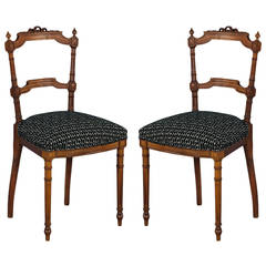Pair of French Louis XVI Accent Chairs