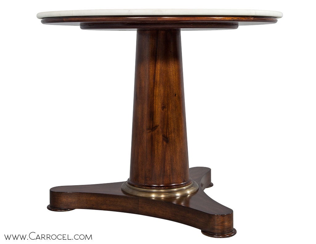 French Empire Style Marble Top Center Table