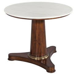 Empire Style Marble Top Center Table