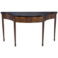 Antique Carved, Two-Tone Console Table