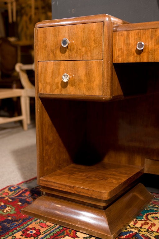 Antique Rosewood Art Deco Vanity Desk from France 1930s 1