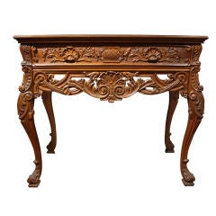 Antique French Carved Louis XV Hall Console Table