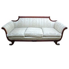 Vintage Mahogany Regency Sofa Couch