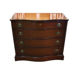 Antique Solid Mahogany Chest Commode by Bassett