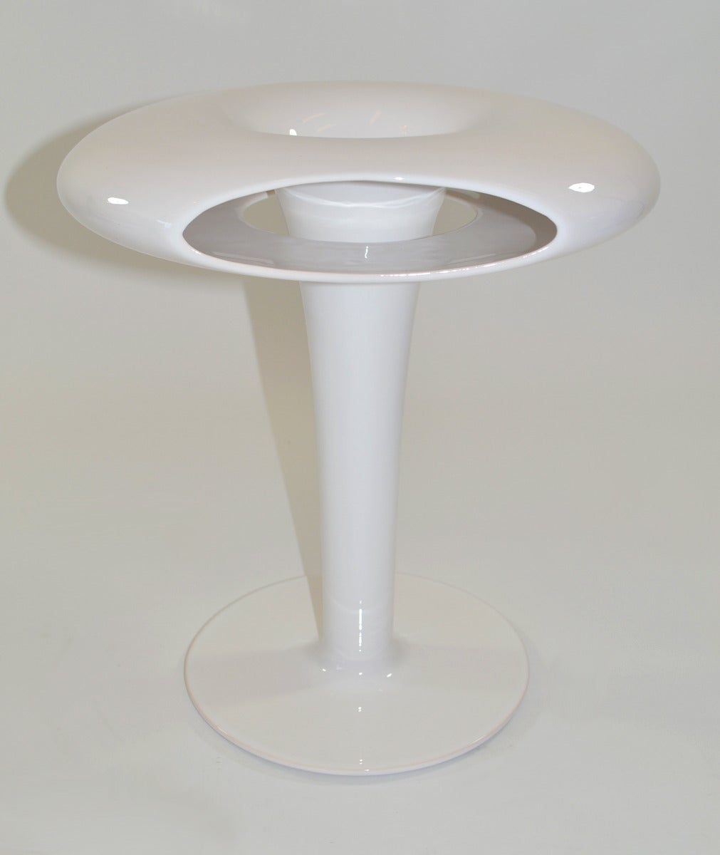 Glazed porcelain ' Sci Fi ' vase designed by Marc Newson 1993 Netherlands. Signed.