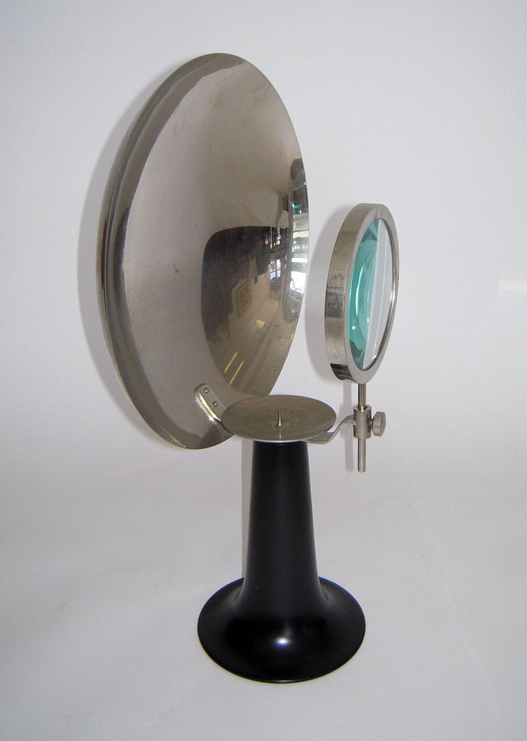Industrial 19th C. Parabolic Magnifier Medical Lamp Device