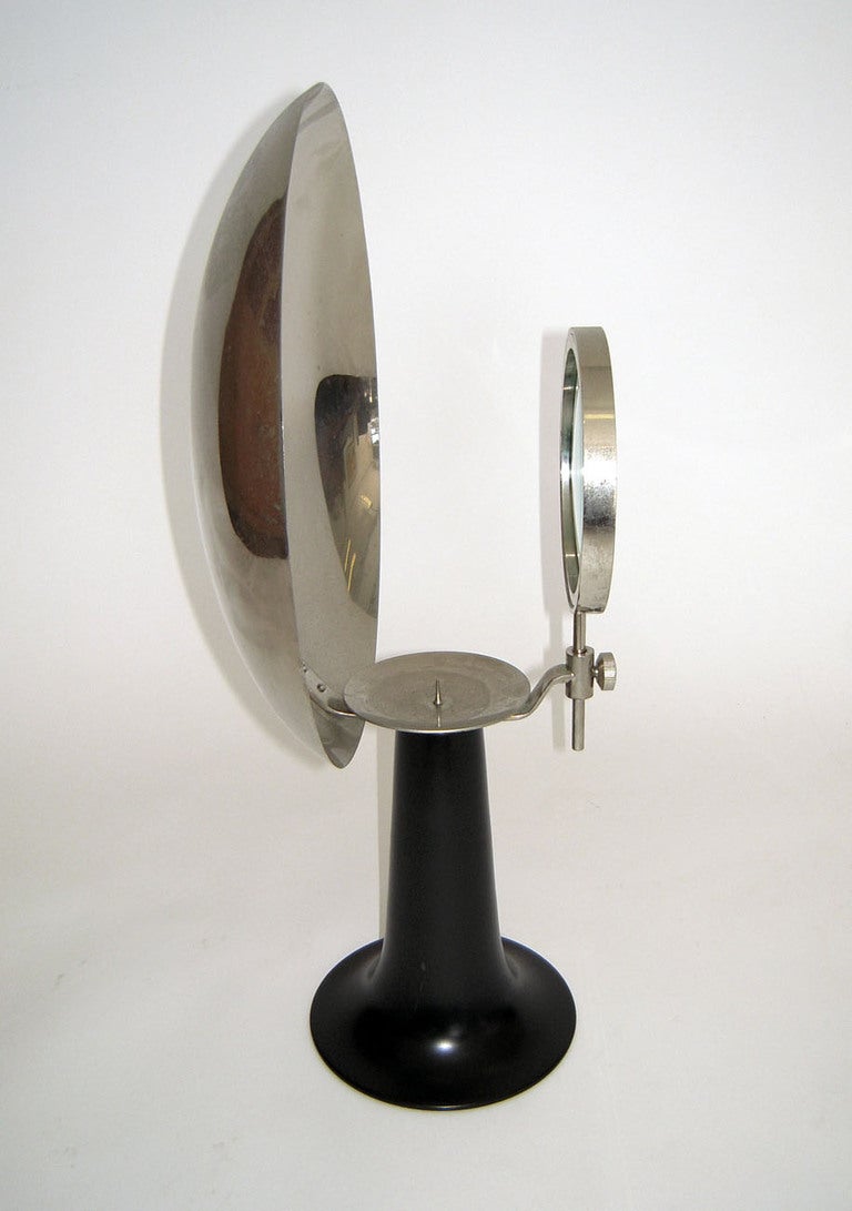 American 19th C. Parabolic Magnifier Medical Lamp Device