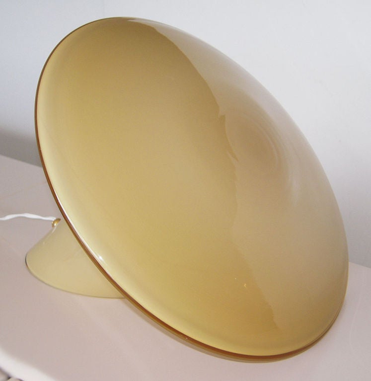 Modern Italian Glass Table Lamp 'Candia' by Vistosi, 1970s