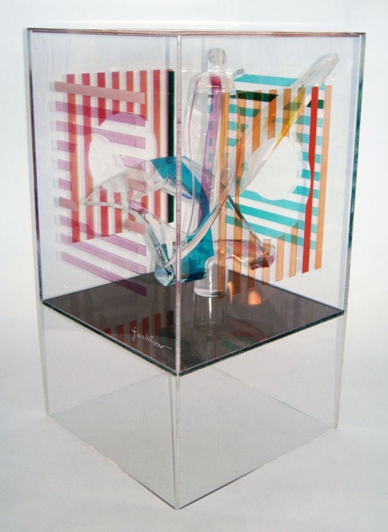 Large Op Art Sculpture by Leonard Janklow