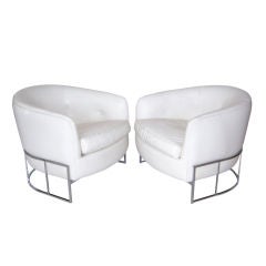 Sleek Milo Baughman Lounge Chairs