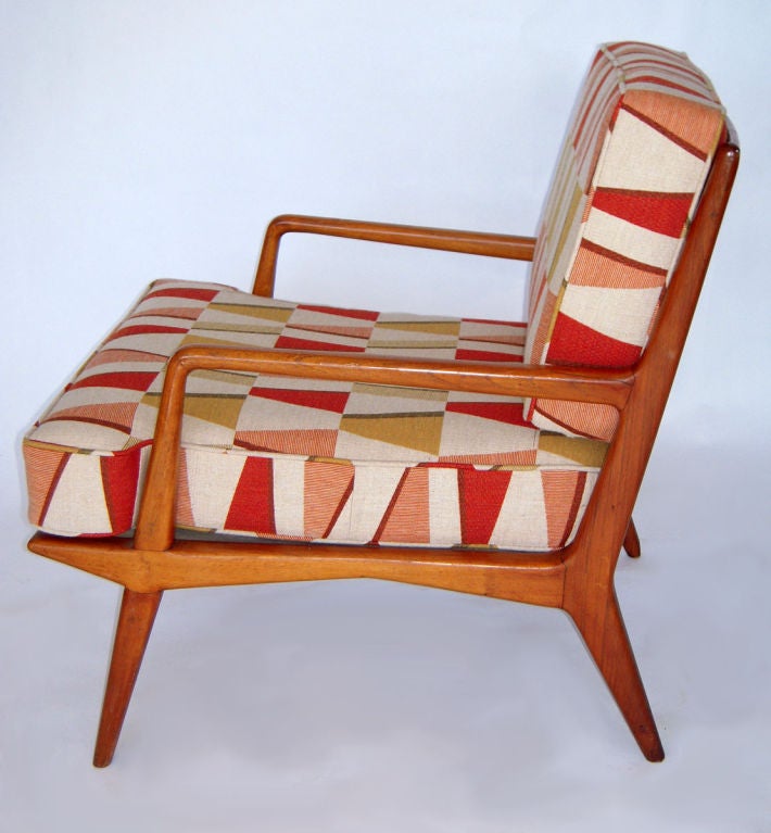 Mid-Century Modern Fabulous Pair of Italian Lounge Chairs by Carlo Di Carli