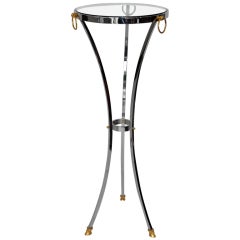 Pedestal in Chrome and Brass by Maison Jansen 5