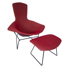 Harry Bertoia Bird Chair and Ottoman by Knoll