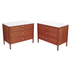 Pair of Mid-Century Modern Commodes by Florence Knoll
