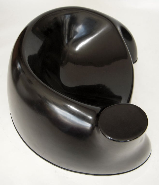 20th Century Black Fiberglass 