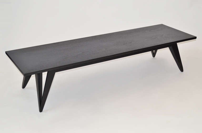 Wood 1950s Modernist Coffee Table in the Manner of Gio Ponti